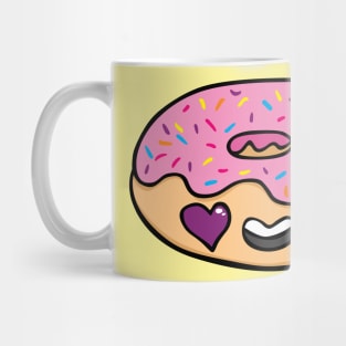 super cute Strawberry Donut with rainbow sprinkles Mug